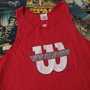 Vintage Wilson Sportswear Tank Top Large Red